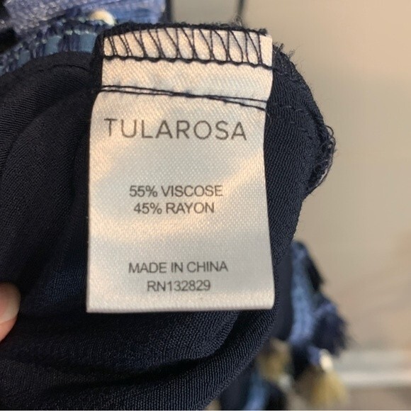 Tularosa Navy Tallulah Tassle Dress - Picture 9 of 9